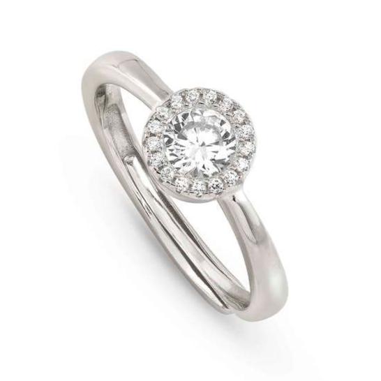 SEIDIVINA ring in 925 sterling silver and cubic zirconia Silver