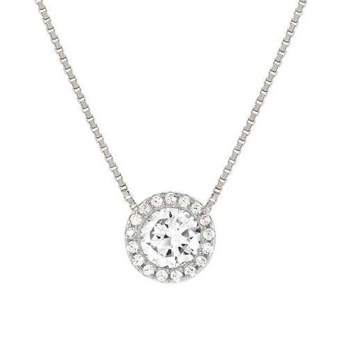 SEIDIVINA necklace in 925 sterling silver and cubic zirconia Silver