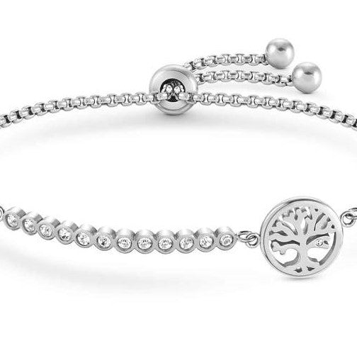 MILLELUCI bracelet,S/Steel,CZ,Tree life 028008/017